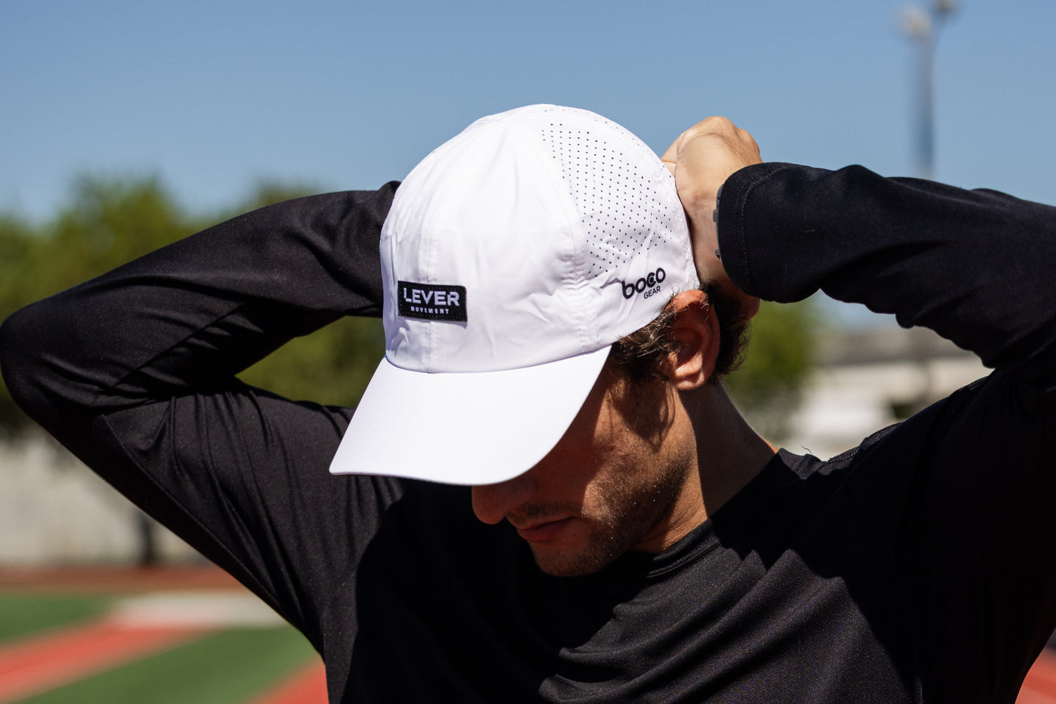 LEVER White Running Hat